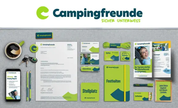 Markenidentität für eine Campingversicherung