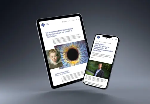 LGT Private Banking: Relaunch Corporate Website