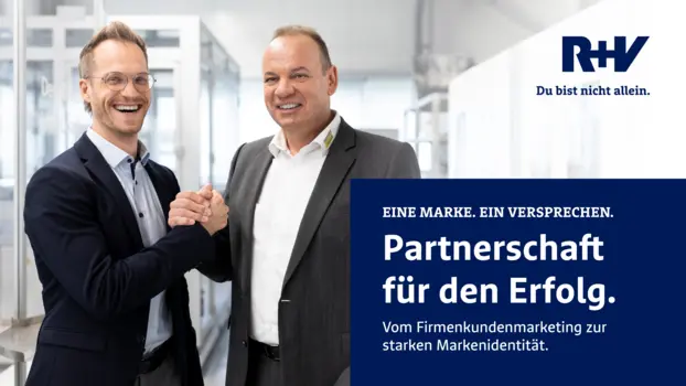 R+V Firmenkunden-Kampagne: Partnerschaft für den Erfolg.