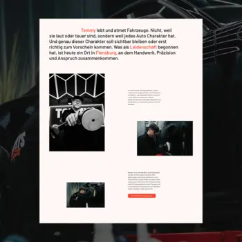 Tommys Car Spa - Landingpage