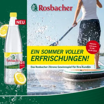 Mit Rosbacher Zitrone angesagtes Outdoor-Equipment gewinnen